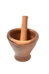 Mortar with a white background