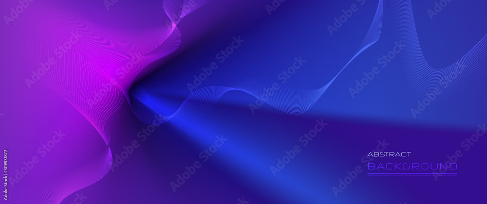 Aufkleber abstract dynamic motion of liquid or fluid shape, pattern composition. colorful gradient background.