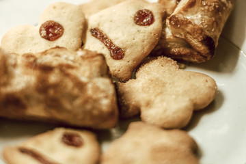 christmas cookies on a plate