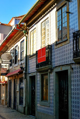 Obraz premium Aveiro, Portugal, with its typical corners, streets and facades