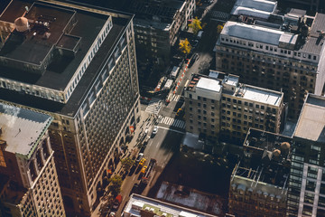 aerial view of manhattan