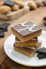 Gluten free fudge bites. No flour, no sugar, vegan or vegetarian healthy food, dessert.