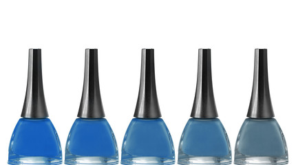 Set of nail polish in trendy color.