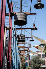 The scenery on the beach in Dubai