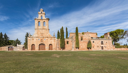 Fototapeta premium Franciscan convent of San Francisco in Ayllon, one of the monuments to see in this town (Segovia, Spain)