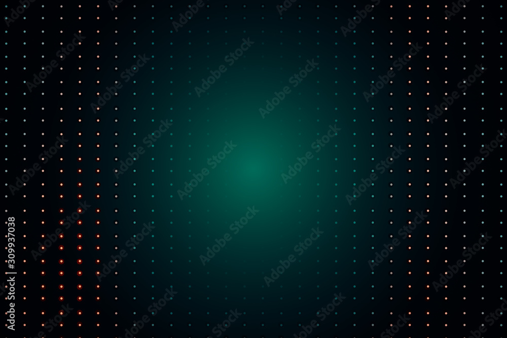 Poster light green dots in lines