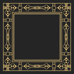 A gold decorative frame.