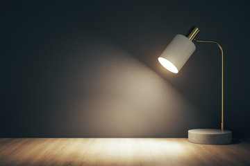 Fototapeta na wymiar Office table lamp