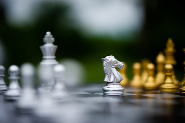 Chess, board games for concepts and contests, and strategies for business success ideas