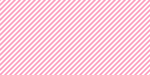 Diagonal stripes pattern seamless pink and white background.