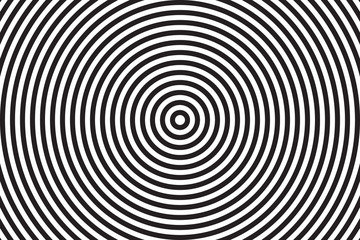 Concentric circles pattern abstract background. Pattern stripe circle black and white colour.