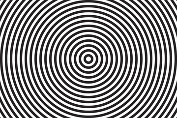 Concentric circles pattern abstract background. Pattern stripe circle black and white colour.