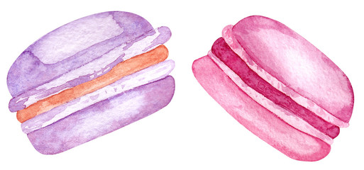 watercolor macaroon