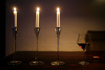 romantic dinner table setting