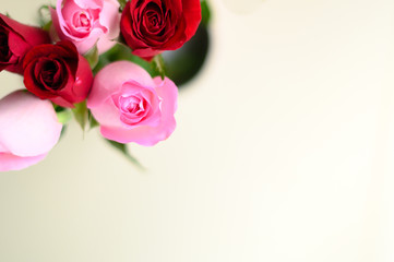 Happy Valentine's Day background. beautiful Pink rose background