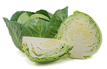 cabbage isolated on white background