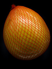 orange isolated on black background