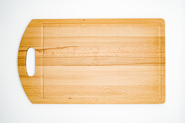 wooden box isolated on white background