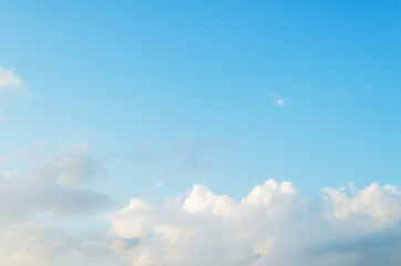 Blue sky and white clouds