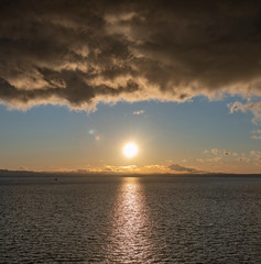 Naklejka premium Sonnenuntergang am Bodensee