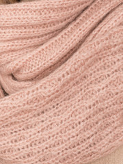Knitted pink fabric wool cozy texture