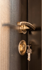 lock and keys with door handle