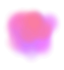 Neon stain on a white background. Pink and purple blended together.