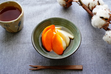 柿の紅白なます