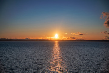 Naklejka premium Sonnenuntergang am Bodensee