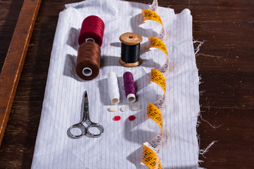 view of a tailored suit from a tailor in his studio