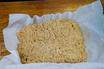 Ready to cook ground meat. Stuffing
