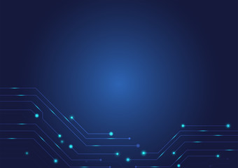 Abstract background with High-tech technology texture circuit board texture.Electronic motherboard illustration. Vector illustration.