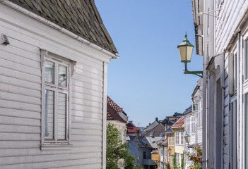 Spaziergang durch Bergen, Norwegenreise im Sommer