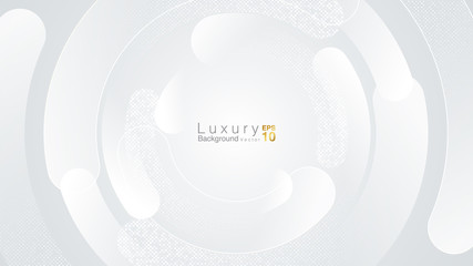 white and Grey Luxury Background Concept. Vector EPS 10