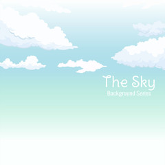 Beautiful Blue Sky Background with abstract clouds