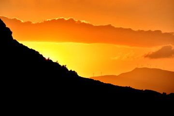 Sunset over Tetouan, Morocco