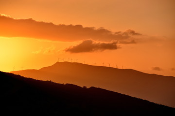 Sunset over Tetouan, Morocco