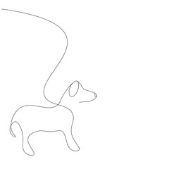 Puppy beagle, cute dog vector illustration