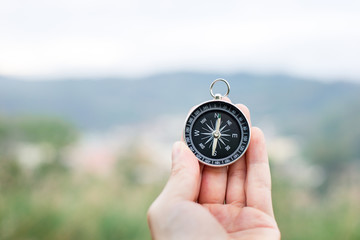 Using compass to guide yourself
