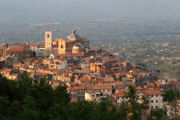 Fototapeta premium paronama of the village of Monte Compratri, near Rome
