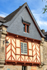  Auray, Quartier de Saint-Goustan. Maisons à colombages. Morbihan. Bretagne