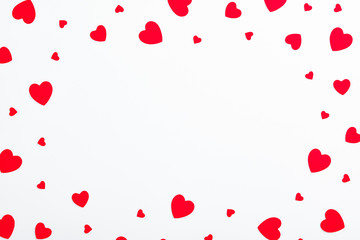 Valentines day, 8th march or mother day layout with red heart