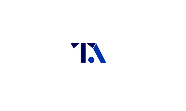 TA abstract vector logo monogram template