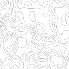 Contour vector illustration. Abstract topographic map background. Geography scheme.