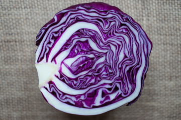Obraz premium Red cabbage. Choux rouge