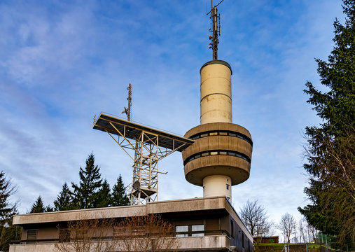The former high post on the 660m high Ravensberg near Bad Sachsa in Germany, served as a radio monitoring station for the DDR.