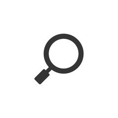 Search icon simple vector deign, black color