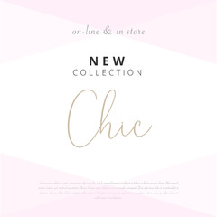 Social media banner template for fashion or beauty industry advertising new arrivals collection or seasonal sales promotion. trendy modern geometric  background 