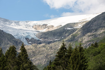 Fototapeta premium Blick auf den Folgefonna-Gletscher, Region Hardanger, Norwegen