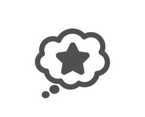 Bonus points. Loyalty star icon. Discount program symbol. Classic flat style. Simple loyalty star icon. Vector